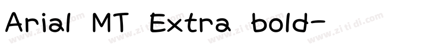 Arial MT Extra bold字体转换